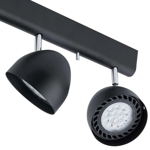 LAMPA sufitowa VESPA 8841 Nowodvorski reflektorki OPRAWA metalowe regulowane czarne