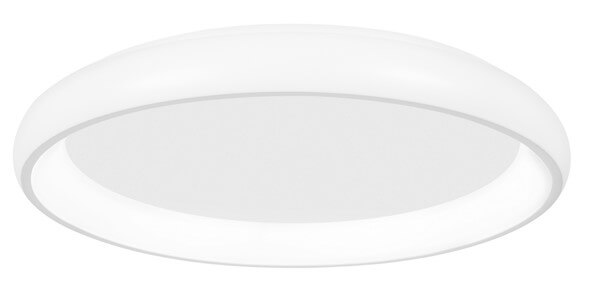 Ściemnialna lampa przysufitowa Tolu LED 32W 3000K do holu biała