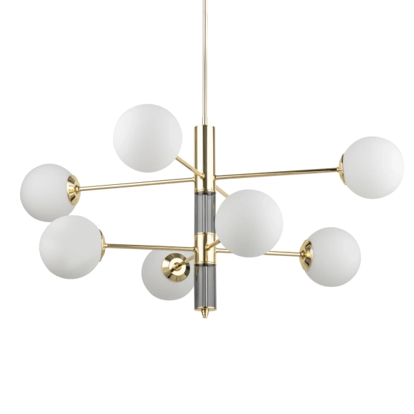 Wisząca lampa molekułowa Ultimo ULT-ZW-8 (Z) biała złoty połysk