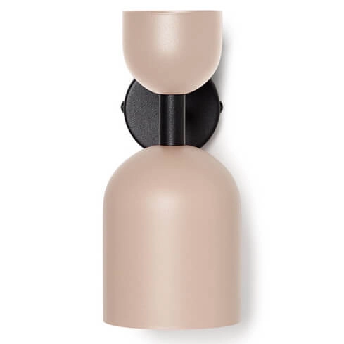 Ścienna lampa do salonu metalowa Supuru SUK11020 czarna beżowa