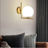 Ścienna lampa kula Milano ABR-KRR-E14 Abruzzo szkło metal złoty biały