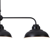 Industrialna lampa wisząca Dragan 5309 czarna do sypialni metalowa