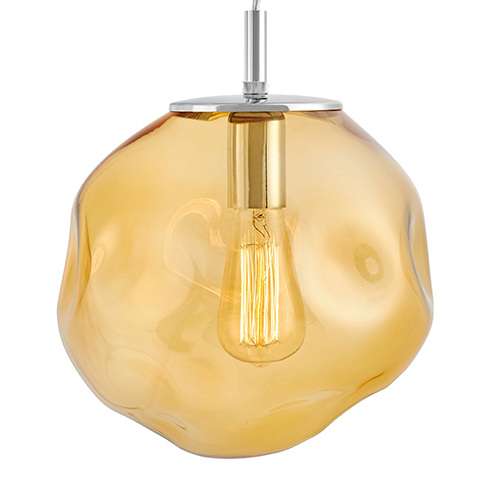 LAMPA wisząca AVIA M 10417115 Kaspa szklana OPRAWA zwis bursztynowy