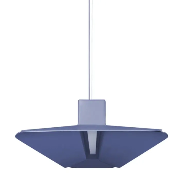 Wisząca lampa YOTTSU YOB699P02 niebieska metalowa LED 19,2W 3000K nad wyspę do jadalni