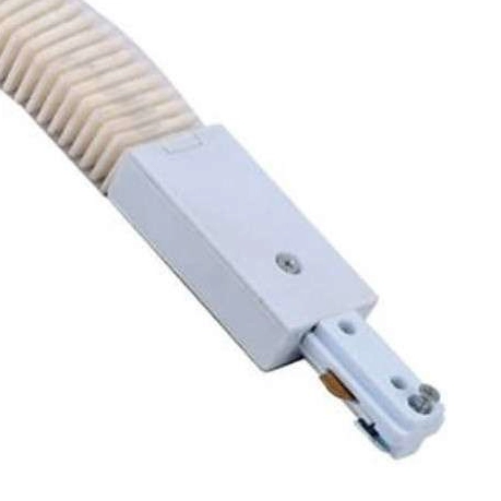 Elastyczny ŁĄCZNIK szynoprzewodu LG/BI Orlicki Design do 1-fazowej szyny natynkowej 230V biały