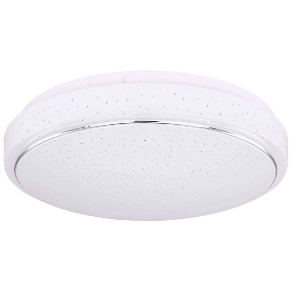LAMPA sufitowa KALLE 48408-18 Globo okrągła OPRAWA metalowa LED 18W 3000K plafon biały chrom