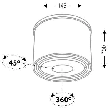 Spot LAMPA sufitowa MIKI 7016 Shilo natynkowa OPRAWA okrągły DOWNLIGHT biały