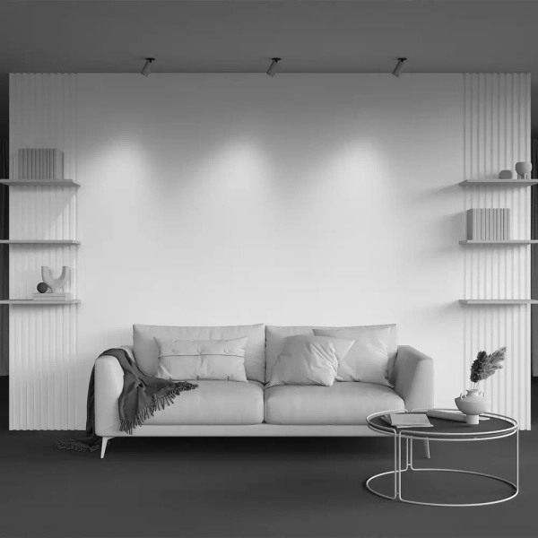 Podtynkowa lampa sufitowa Calipso C110CL-01-GU10-BS czarny mosiądz