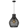 Wisząca lampa boho ALBAN 03438/35/30 Lucide pleciona czarny