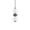 Ceramiczna wisząca lampa MONRETA LE45230 LED 10W 3000K nad stół szara biała
