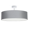 Szara lampa sufitowa Violet 7960 nowoczesna do sypialni nad łóżko
