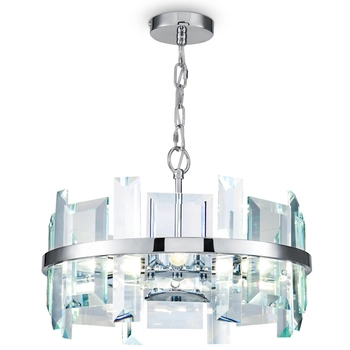 Lampa wisząca kryształowa Cerezo MOD201PL-05N tafla chrom