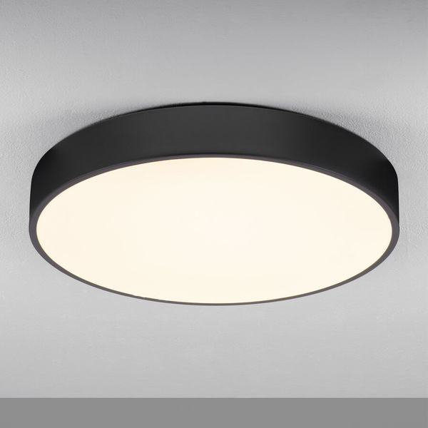 Okrągła lampa sufitowa GESELL LE44409 LED 30W 3000K dysk czarna biała