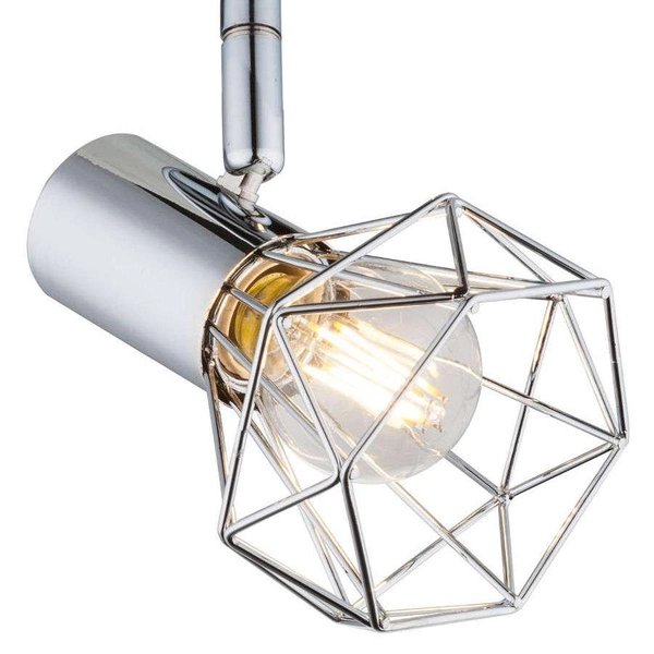 Kinkiet LAMPA ścienna XARA 54802-1 Globo druciana OPRAWA regulowana drut chrom