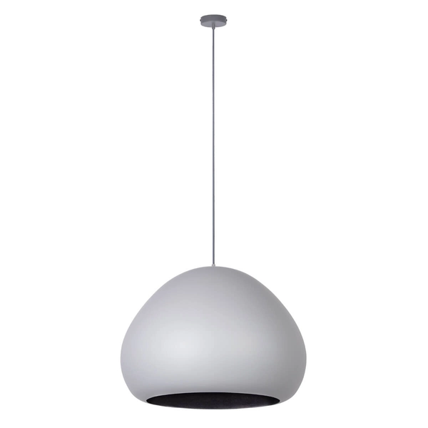 Zwisająca lampa do sypialni Lava 41079 Sigma kopuła szara czarna