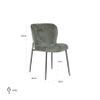 Minimalistyczne krzesło Darby S4509 THYME FUSION Richmond Interiors stylowe zielone