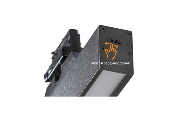 Listwa do 3-fazowego szynoprzewodu Linnea LED 36W 3000K czarna