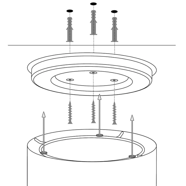 Lampa sufitowa do salonu okrągła Soft 40654 Sigma welurowy klosz szara