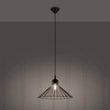 Metalowa lampa wisząca Eda SL.1186 Sollux druciana loftowa czarna