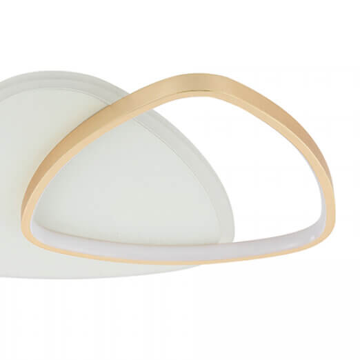 Ściemnialna lampa sufitowa 23093 LED 36W 3000K do jadalni biały złoty