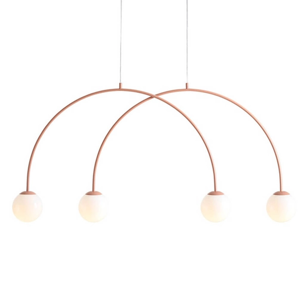 Molekułowa lampa wisząca nad stół UNA 1116L11_S Aldex koralowy