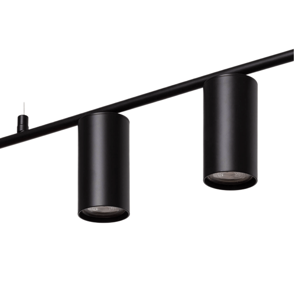 Lampa wisząca metalowa Cazzata ABR-LWL-CAZZ-B nad stół tubki do jadalni czarne