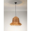 Wisząca lampa do salonu boho FANLIZA LE45359 frędzelki brązowa