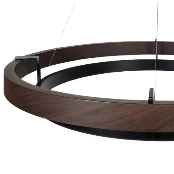 Pierścieniowa lampa wisząca Plato LWR-PLA LED 38W 3000K do salonu czarny