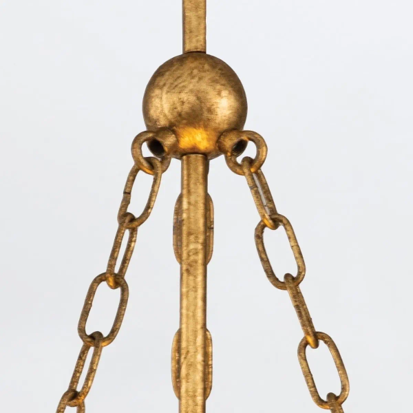 Jadalniana lampa wisząca Sawgrass QN-SAWGRASS-2P-DG-O okrągła biała złota