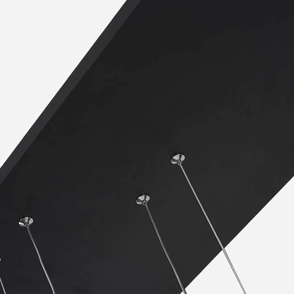 LAMPA wisząca MDECO SLIM/000019/4000/W futurystyczna OPRAWA listwa LED 130W 4000K zwis kaskada pierścienie rings białe