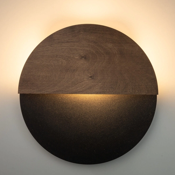 Lampa ścienna do jadalni Luna 40864 LED 7W 3000K japandi brązowa czarna