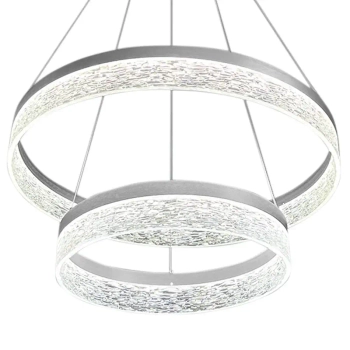 Podwójny ring zwisająca lampa Gala ML2243 LED 54W 4000K srebrny