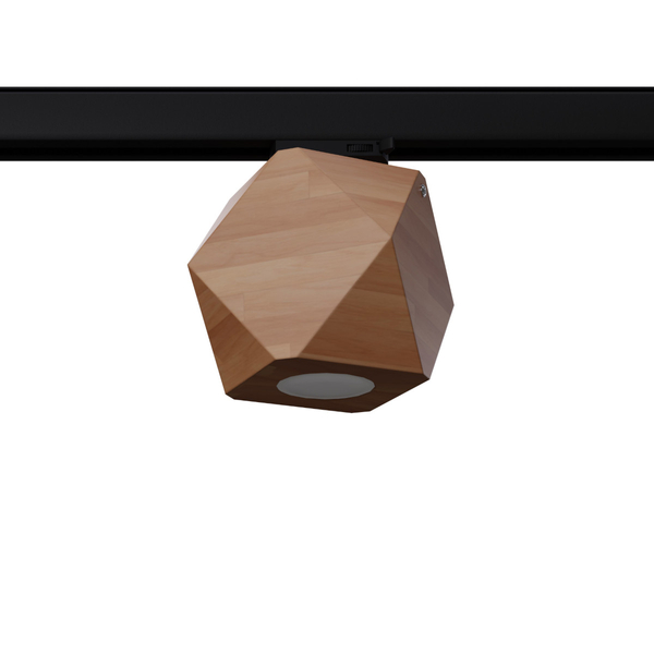Sufitowa lampa trójobwodowa do szyn WOODY MYL.00445 drewniana