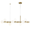 Jadalniana lampa wisząca MINI MOON ST-8118P-11 gold Step molekuły złota mleczna