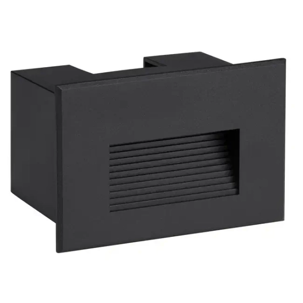 Ogrodowa lampa ścienna CENDILO LE75320 LED 4W 3000K podtynkowa IP65 czarna