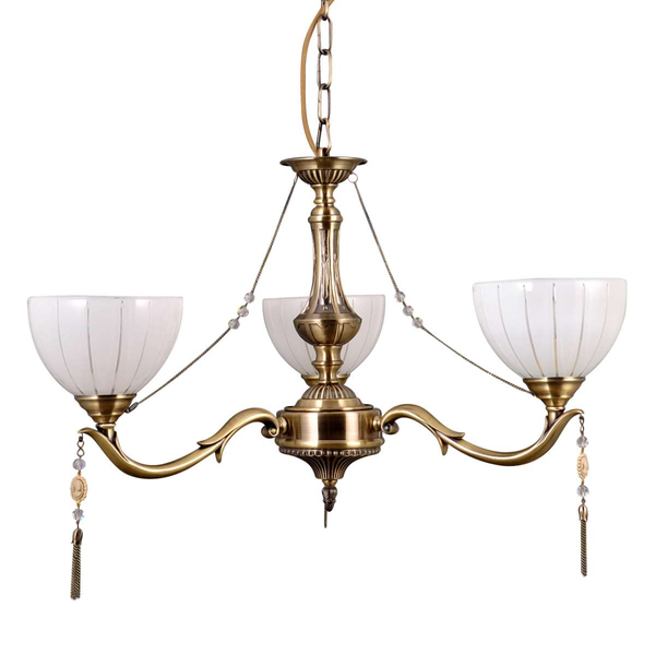Żyrandol LAMPA wisząca BAXIO MD38445-3 Italux klasyczna OPRAWA biała złota