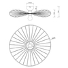 Dekoracyjna plafoniera Chapeau R61451031 RL Light kapelusz biały