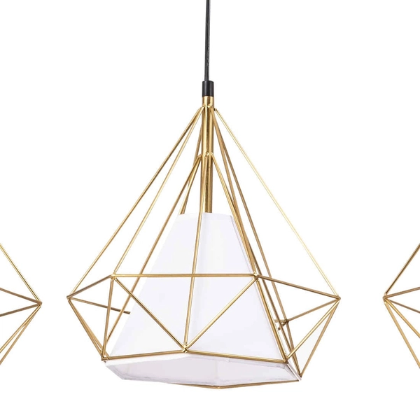 Kaskada LAMPA wisząca HIRA 318510 Polux loftowy zwis do jadalni złoty biały