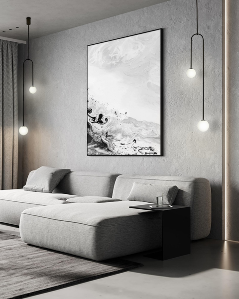 Lampa wisząca Low MSE010100261 szklane kule białe czarne