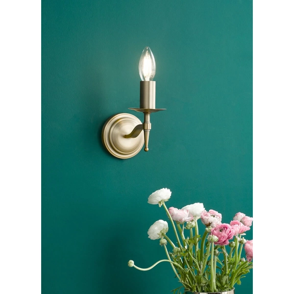 Kinkiet ścienny świecznikowy MAR0745-EH Dar Lighting Marble pałacowy mosiężny