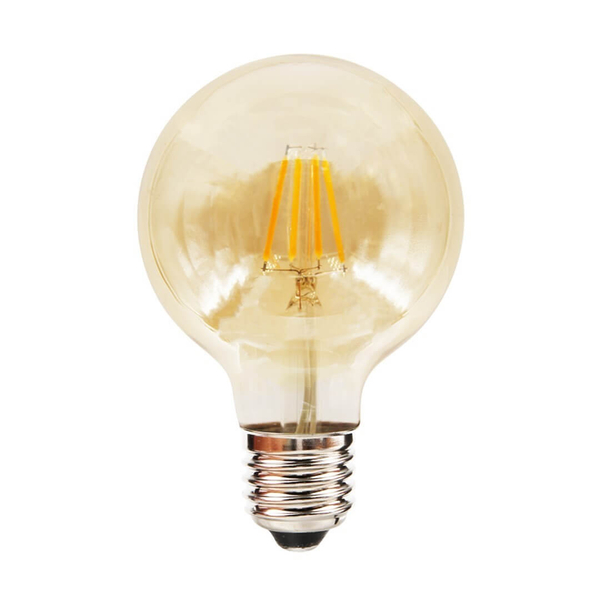 Bursztynowa żarówka G80 E27 LED 4W 2700K klimatyczna