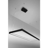 Minimalistyczna lampa wisząca TH.163 czarna LED 50W pokojowa 