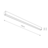 Lampa sufitowa tarasowa Outline 11362 Nowodvorski LED 50W 3000K IP44 prostokątna czarna