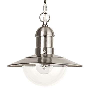 Zewnętrzna LAMPA wisząca OSLO 8764 Rabalux loftowa OPRAWA industrialny zwis loftowy na łańcuchu IP44 stal nierdzewna