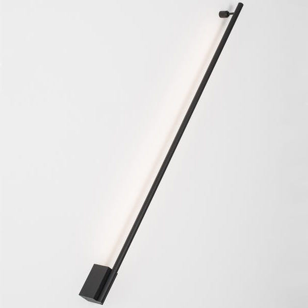 Ścienna LAMPA industrialna BUIN LE41366 Luces Exclusivas metalowa OPRAWA kinkiet LED 15W 3000K tuba czarna