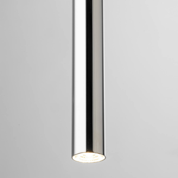 Zwisowa lampa Sopel 40743 Sigma rurka tuba do salonu czarna srebrna