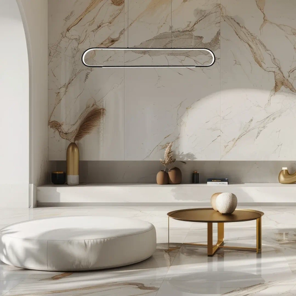 Lampa wisząca nad stół FRAME ML1046 LED 42W 4000K do jadalni czarna