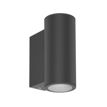 Ścienna lampa zewnętrzna Lenta OWL-2026B-2-4K Italux LED 14W 4000K IP54 czarny