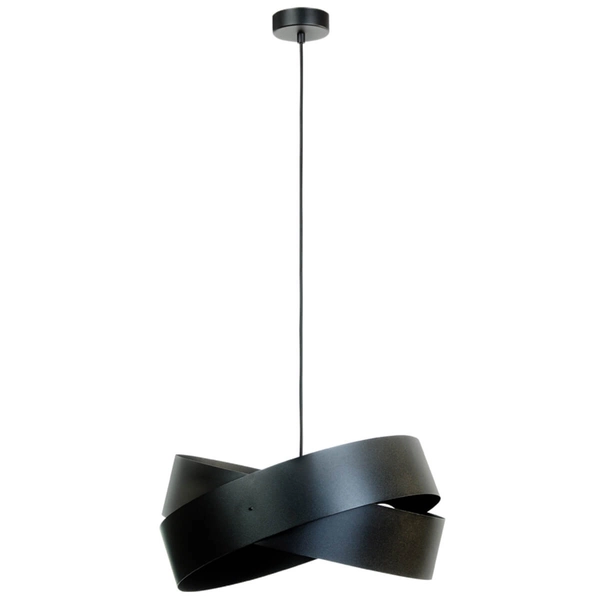 Zwisowa lampa sypialniana Tornado 1142 Zumaline metalowa czarna