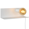 LAMPA ścienna SEBO 06218/01/31 Lucide loftowa OPRAWA metalowa półka kinkiet biały